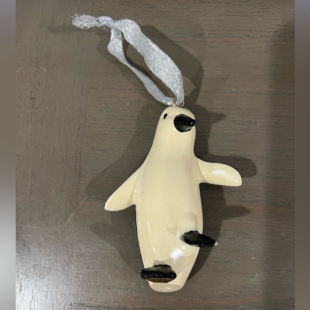 Emperor Penguin Walking Christmas Tree Ornament
